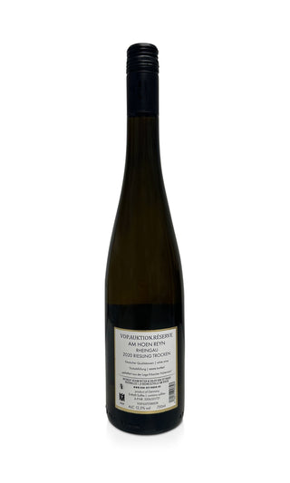 VDP Auktion Réserve Am Hoen Reyn Riesling Versteigerungswein 2020 - Von Oetinger - Vintage Grapes GmbH