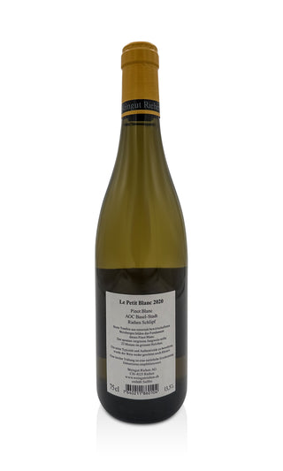 Le Petit Pinot Blanc 2020 - Weingut Riehen - Vintage Grapes GmbH