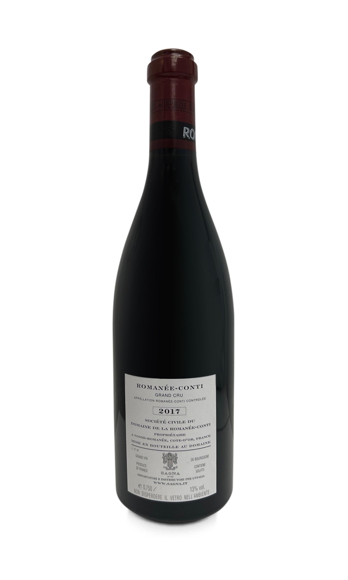 【高級ワイン】DRC ROMANÉE-CONTI 2017 空き瓶 高級ワイン】DRC ROMANÉE-CONTI 2017 空き瓶